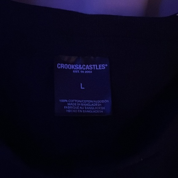 Crooks&castles 2002 all black tee, 100% cotton - Picture 3 of 5